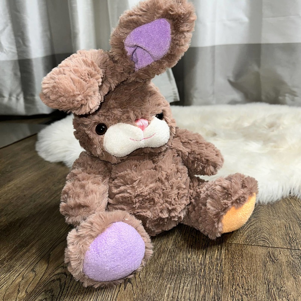 Animal Adventure Soft Brown Flopsy Bunny Rabbit plush 11” EUC